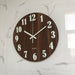 Luminous Wall Clock 12 Inch Wooden Silent Non-Ticking Night Lights Wall Clocks