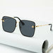 New Fashion Lady Oversize Rimless Square UV400 Sunglasses For Women