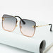 New Fashion Lady Oversize Rimless Square UV400 Sunglasses For Women