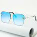 New Fashion Lady Oversize Rimless Square UV400 Sunglasses For Women