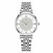 Women Fashion Diamond Wristwatches Stainless Steel Silver Mesh Strap Quartz Watches