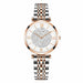 Women Fashion Diamond Wristwatches Stainless Steel Silver Mesh Strap Quartz Watches