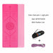 Double Sided Non-Slip Yoga Mat Exercise Pad with Position Line