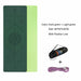 Double Sided Non-Slip Yoga Mat Exercise Pad with Position Line