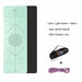 Double Sided Non-Slip Yoga Mat Exercise Pad with Position Line