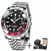 Luxury Men Mechanical Wristwatch Sapphire Glass Stainless Steel GMT Brand Men Watches