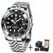 Luxury Men Mechanical Wristwatch Sapphire Glass Stainless Steel GMT Brand Men Watches