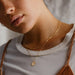 Gold Plated Stainless Steel Choker Necklace Women Pendant Layered Jewelry