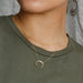 Gold Plated Stainless Steel Choker Necklace Women Pendant Layered Jewelry