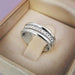Classic Middle Stone Paved Wedding Fashion Rings Delicate Women Jewelry