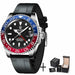 Luxury Men Mechanical Wristwatch Sapphire Glass Stainless Steel GMT Brand Men Watches