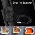 Detox Foot Care Bath Arrays Round Stainless Steel Aqua Foot Spa Massage Relief Tool