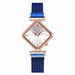 Women Square Watch Magnet Buckle Gradient Color Wristwatches