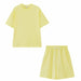Women Short Tracksuits Two Pieces Set Leisure Outfits Oversized Cotton T-shirts High Waist Shorts