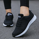 Women Casual Shoes Fashion Breathable Walking Mesh Flat Shoes Gym Sneakers