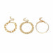 Punk Curb Cuban Chain Bracelets Set Women Thick Gold Color Charm Bracelets Jewelry