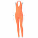 Women Long Jumpsuits Skinny Backless Sleeveless Overalls Fashion Sportswear
