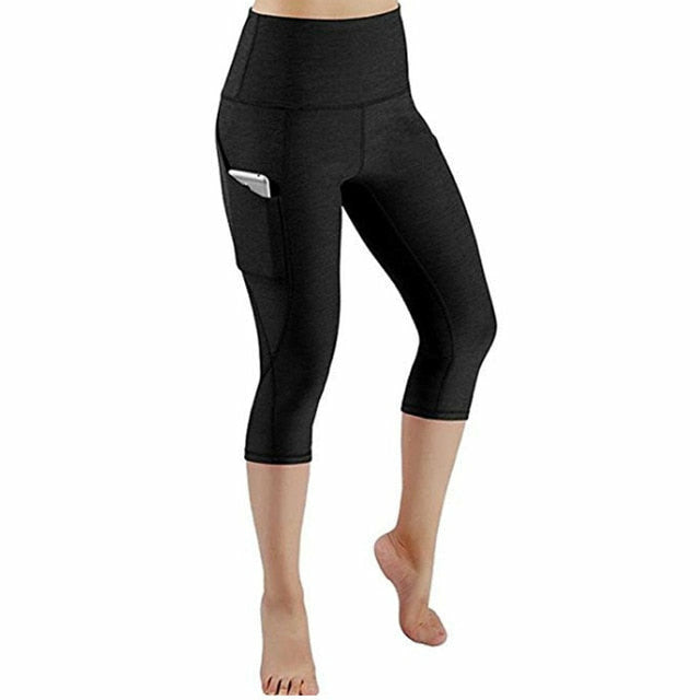 3/4 Yoga Pants Women Capri Sport leggings Women Fitness Wear