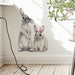 Two Cute Rabbits Wall Sticker Kids Room Removable Wallpaper Home Decor