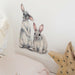 Two Cute Rabbits Wall Sticker Kids Room Removable Wallpaper Home Decor