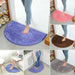 Soft Carpet Slip-resistant Bathing Room Rug Semi Circle Floor Door Cushion Mat Rug