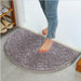 Soft Carpet Slip-resistant Bathing Room Rug Semi Circle Floor Door Cushion Mat Rug