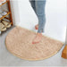 Soft Carpet Slip-resistant Bathing Room Rug Semi Circle Floor Door Cushion Mat Rug