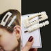 Handmade Pearls Hair Clips Pin Women Fashion Geometric Flower Barrettes Headwear