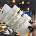 Handmade Pearls Hair Clips Pin Women Fashion Geometric Flower Barrettes Headwear