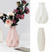 Flower Vase White Imitation Ceramic PVC Flower Pot Home Decoration