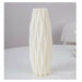 Flower Vase White Imitation Ceramic PVC Flower Pot Home Decoration