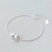 Sterling Silver Jewelry Set Bud Leaf Pearl Necklace Earrings Bracelet Women Jewelry