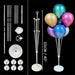 Balloon Stand Set 7/19-Tier Confetti Balloons for Birthdays Baby Showers Weddings Party Decorations
