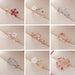 Delicate Zircon Crystal Leaf Shell Flower Heart Rings For Women