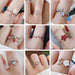 Delicate Zircon Crystal Leaf Shell Flower Heart Rings For Women