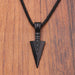 New Fashion Arrow Necklace Black Metal Punk Cross Pendant Necklace Unisex Jewelry