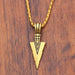New Fashion Arrow Necklace Black Metal Punk Cross Pendant Necklace Unisex Jewelry