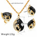 Bridal Necklace Earrings Ring Wedding Crystal Women Fashion Jewelry Set