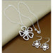 925 Sterling Silver Jewelry Sets Insect Moon Round Ball Necklace Earrings Sets