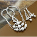 925 Sterling Silver Jewelry Sets Insect Moon Round Ball Necklace Earrings Sets