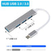 USB C HUB 3.0 Type C 3.1 4 Port Multi Splitter Adapter OTG PC Computer Accessories