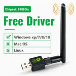 USB Wifi Adapter Antenna USB Ethernet Wifi Dongle MT7601 Driver