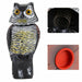 Realistic Bird Scarer Rotating Head Sound Owl Prowler Decoy Protection Pest Control Scarecrow