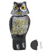 Realistic Bird Scarer Rotating Head Sound Owl Prowler Decoy Protection Pest Control Scarecrow