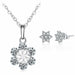 Bridal Jewelry Set Cubic Zircon Earrings Pendant Necklace Set Women Fashion Jewelry