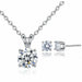Bridal Jewelry Set Cubic Zircon Earrings Pendant Necklace Set Women Fashion Jewelry