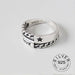 Vintage Sterling Silver Color Metal Punk Open Design Finger Rings Men Women Jewelry