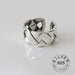 Vintage Sterling Silver Color Metal Punk Open Design Finger Rings Men Women Jewelry