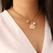 Pearl Necklaces Women Fashion Multi-Layer Shell Knot Pearl Chain Necklace Jewelry