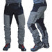 Casual Men Fashion Color Block Multi Pockets Sports Long Cargo Pants Work Trousers Men